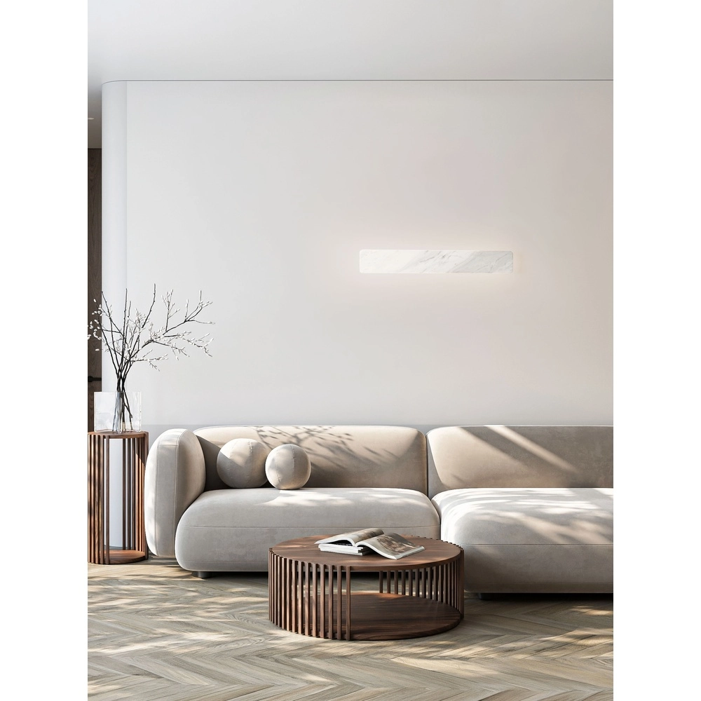 Lampe murale élégante Alyssa Marbre blanc