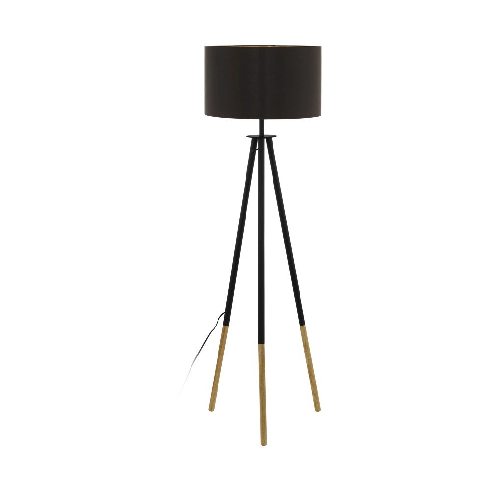 Lampe de table abat-jour Bidford Cappuccino sur trépied Lampe de table abat-jour Bidford Cappuccino sur trépied