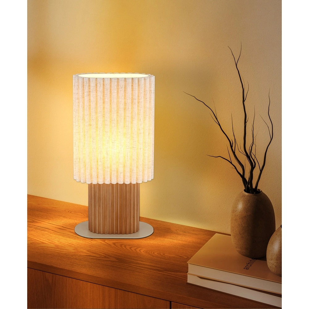 Lampe de table unique Jannie Ovale marron Globo 9007371589906