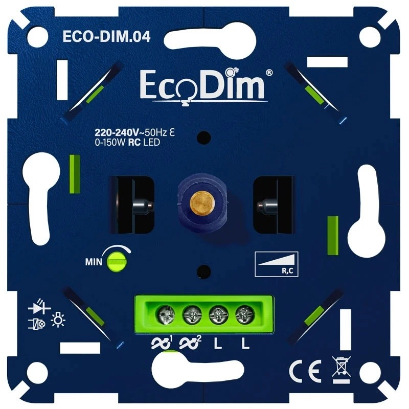 Led dimmer 0 tot 150W ecodim phase cut