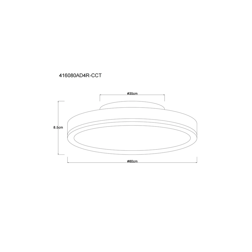 Lampe de plafond à design Doro Ø 60 cm gris argenté Globo 9007371528554