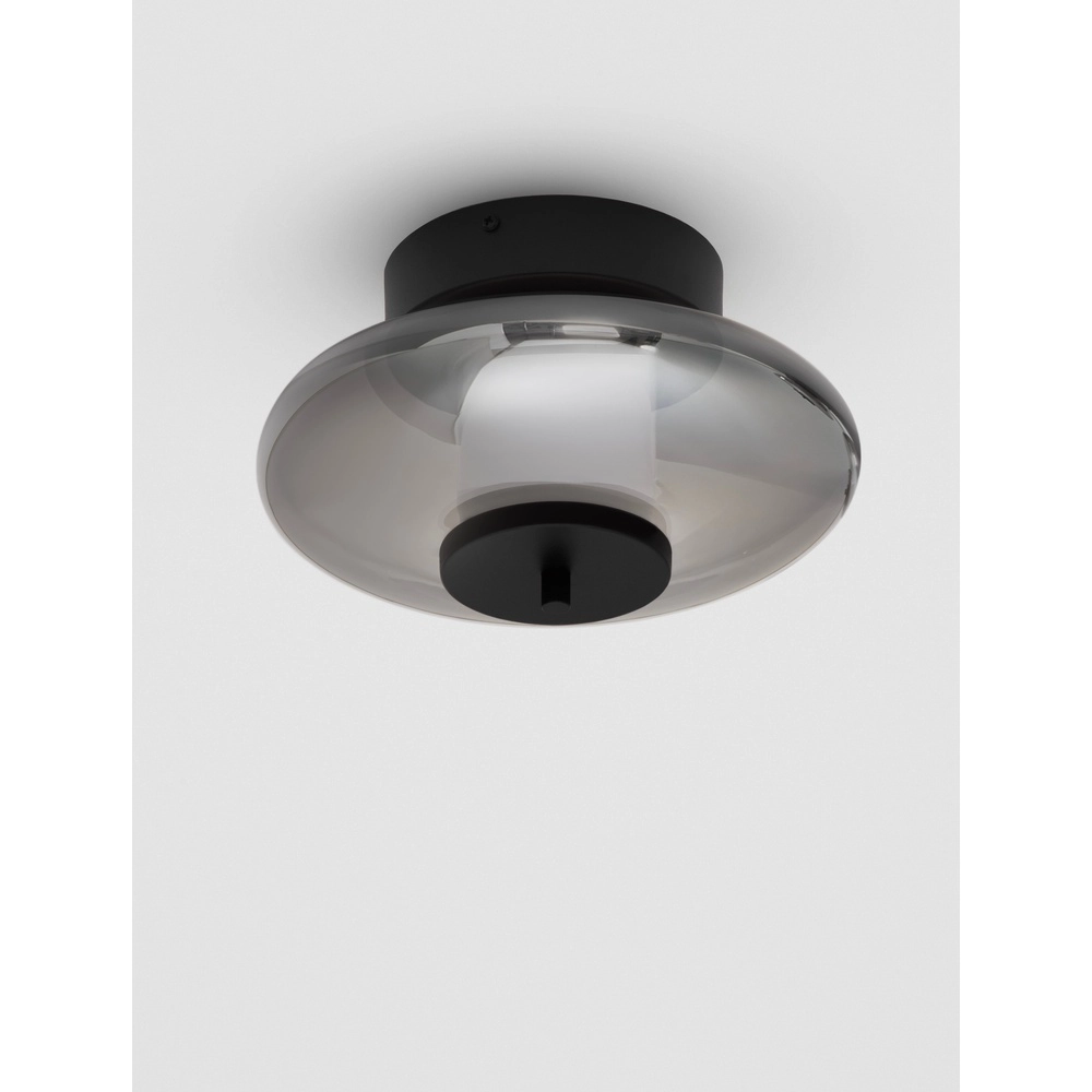 Lampe de plafond moderne Ballet noir Ø 26cm Lyora 5212017479860