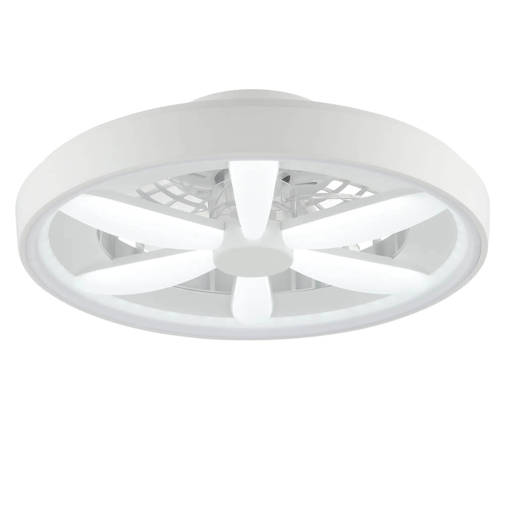 Ventilateur de plafond blanc Gaiano avec lampe RGB Brilliant 4004353455704