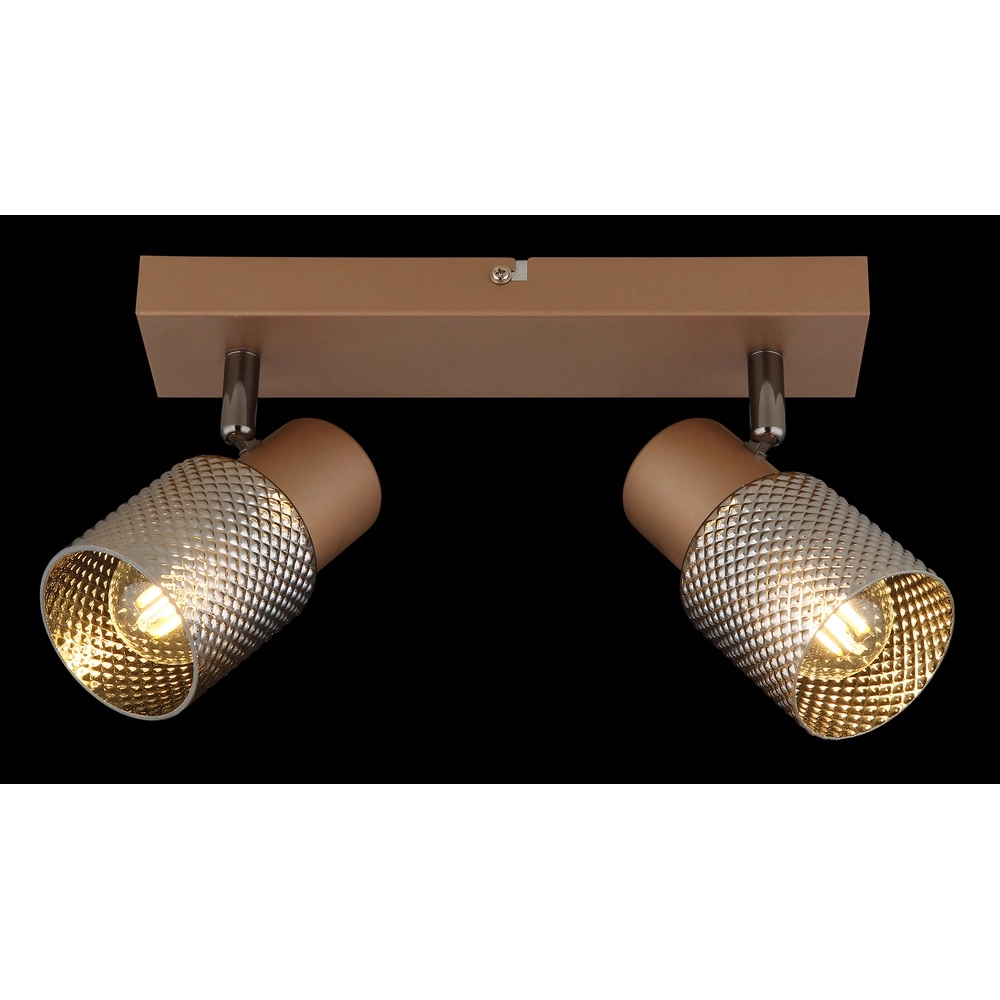 Lampe de plafond Satella 2-café marron clair Globo 9007371474561
