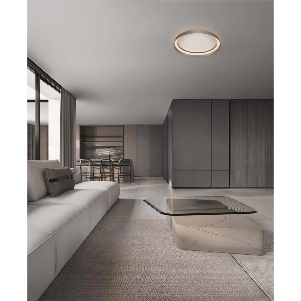 Plafonnier design Ormi Ø 45cm champagne Lyora 5212017463111