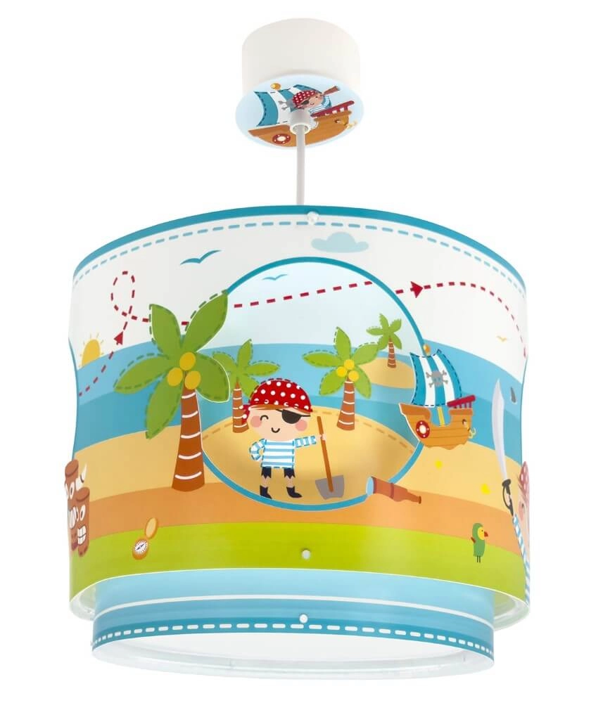 Lampe suspendue chambre d'enfant Pirate Island Ø 26 cm Dalber 8420406606521