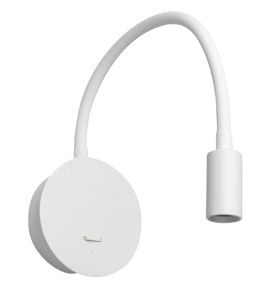 Spot en saillie flexible Wispo blanc