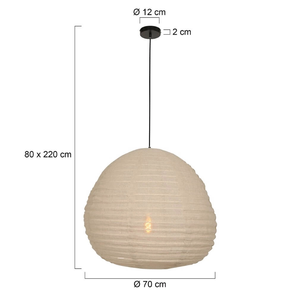 Lampe à suspension Bangalore Ø 70cm Steinhauer 8712746127935