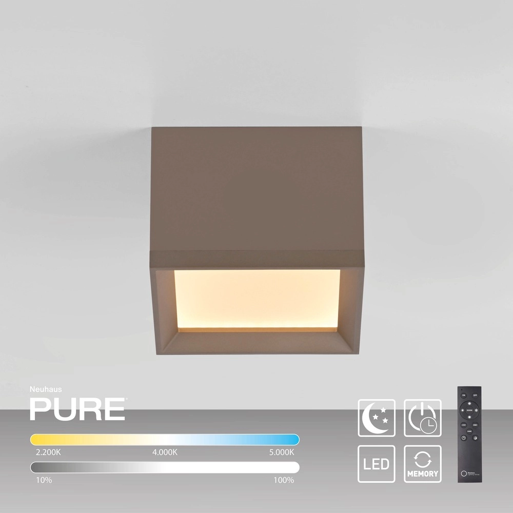 Spot à LED monté en surface Pure Manhattan Bronce Paul Neuhaus 4012248396858