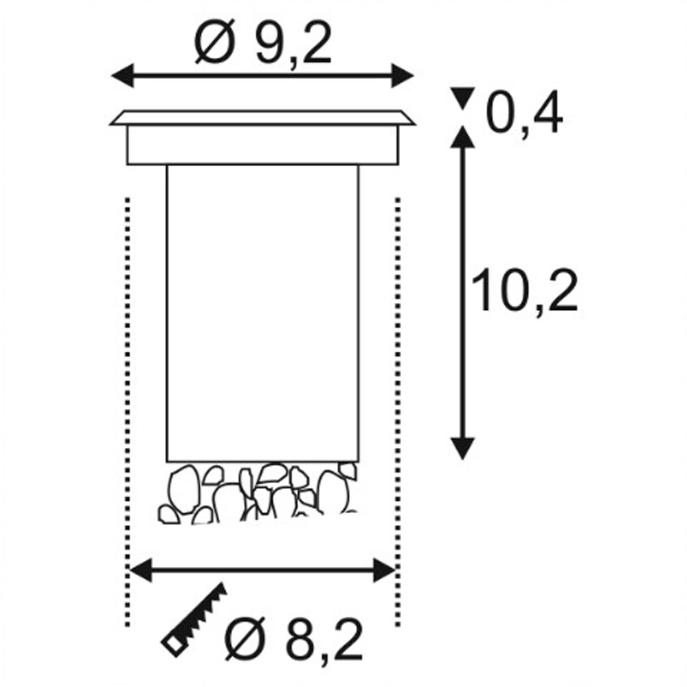 Spot de terre LED Dasar Led 18 watts SLV 4024163145503