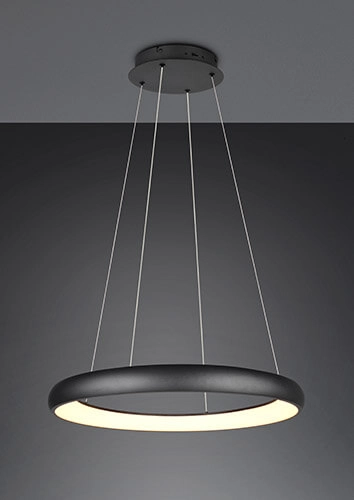 Lampe suspendue LED Cardona noir - Ø 75cm