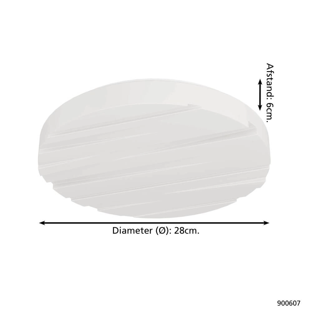 Plafonnier LED moderne Ferentino Ø 28 cm Eglo 9008606245055