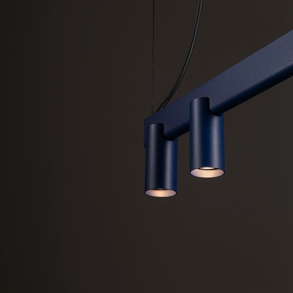 Lampe pendante de conception Fourty Bleu marine 7 clairs Lyora 5903139122931