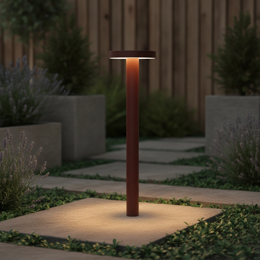Lampe de jardin Mood 40cm brun rouille