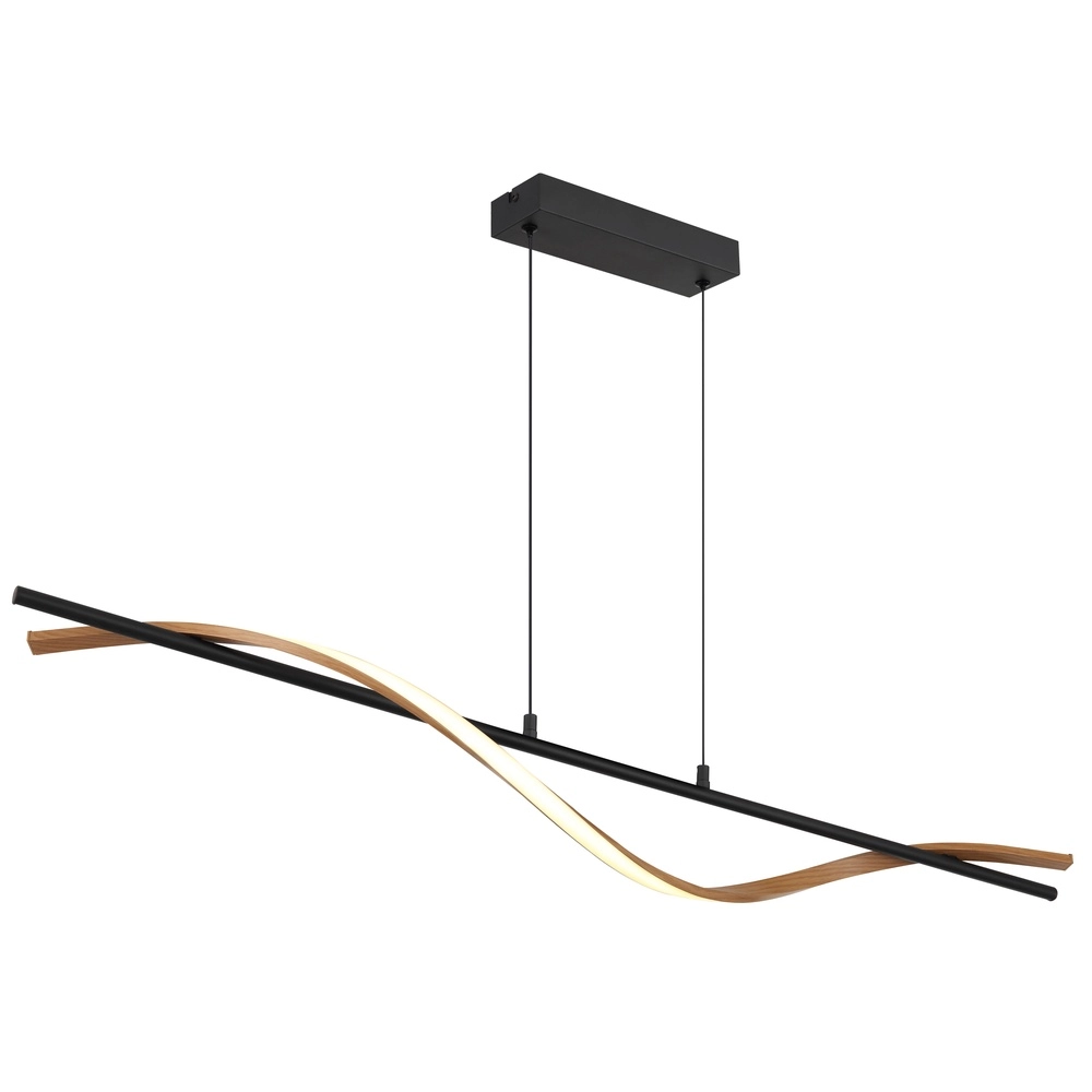 Lampe pendante de conception Watkins Noir