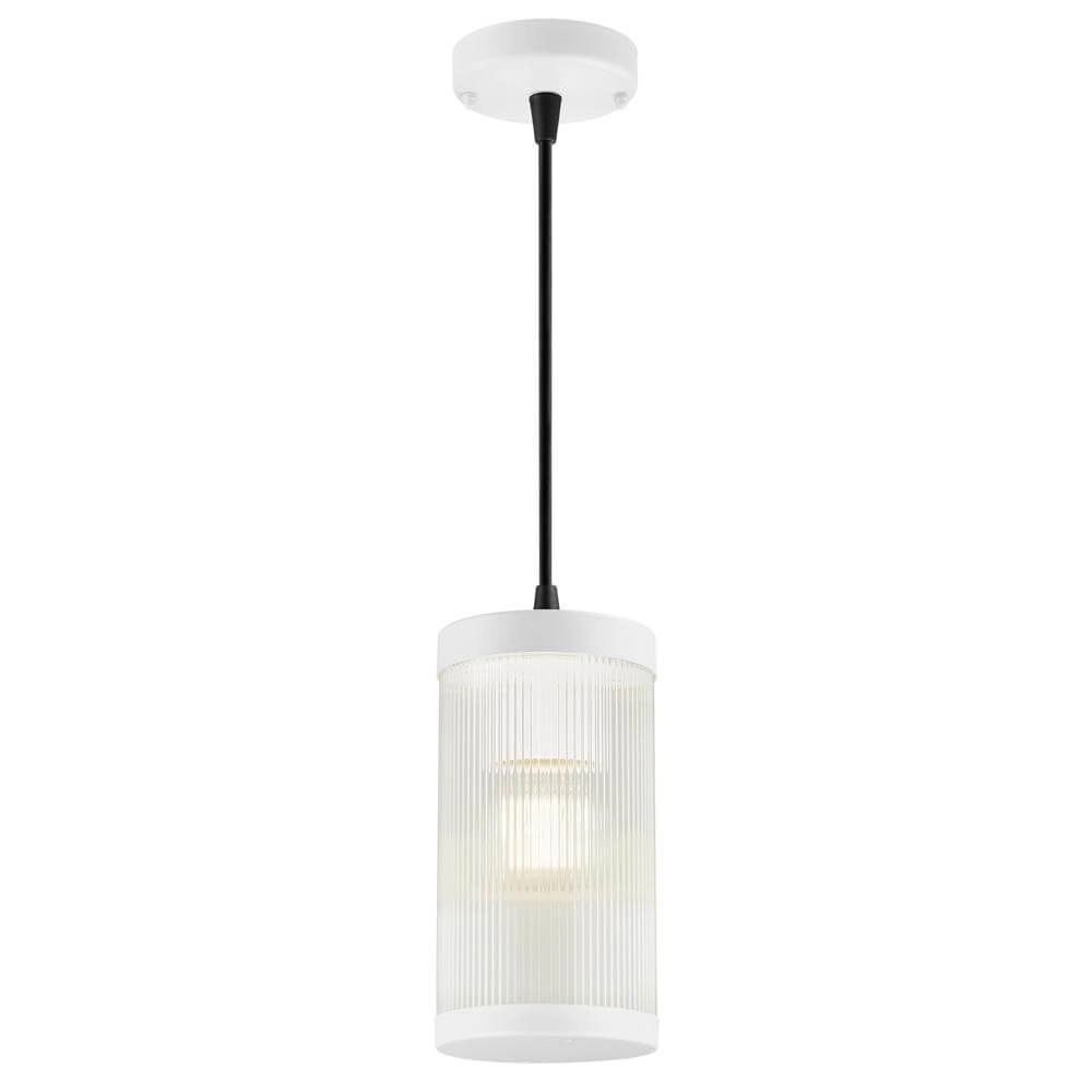 Suspension en verre Coupar blanc