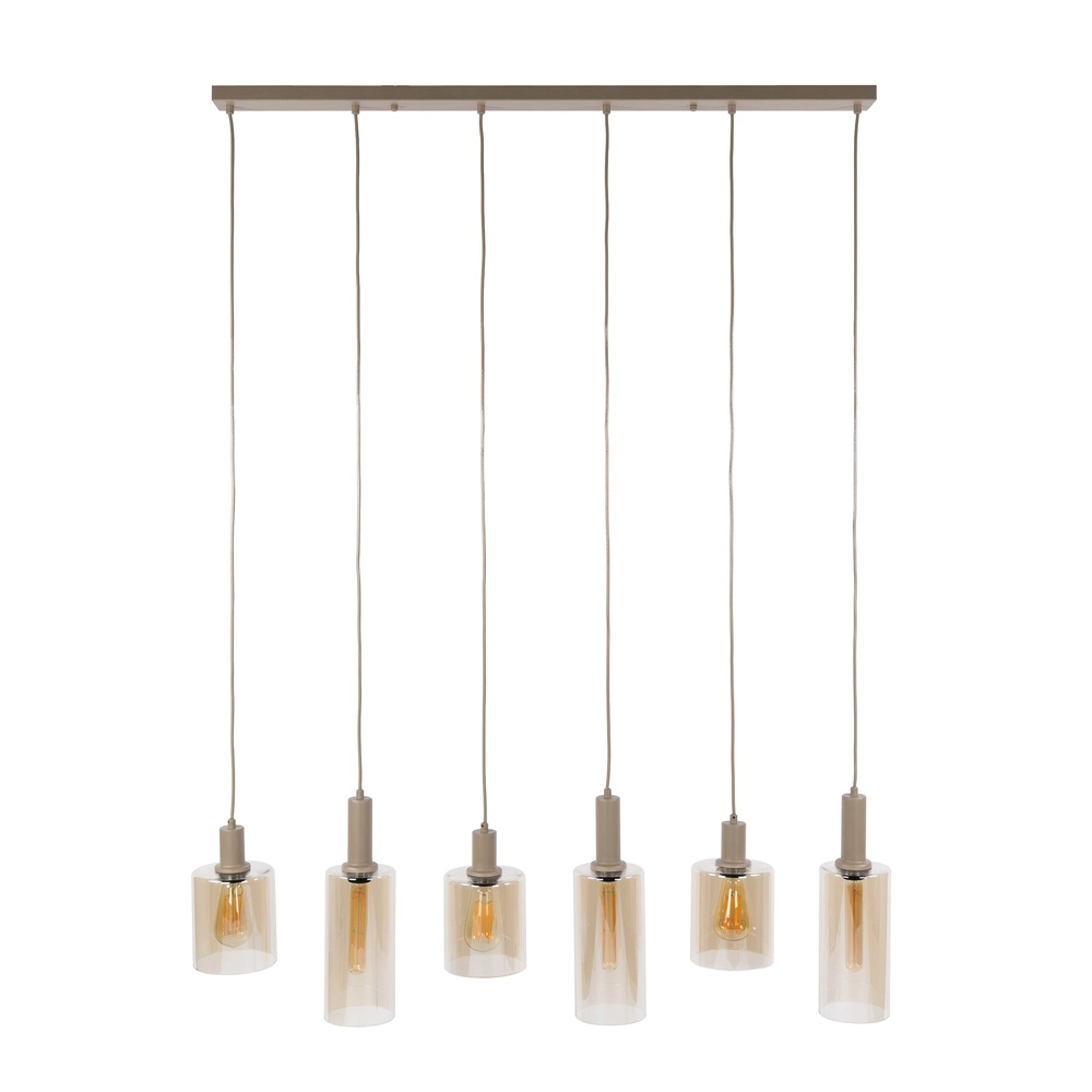Lampe pendante de conception Sepiora Brun sable 6 clairs Lyora 8716803515291