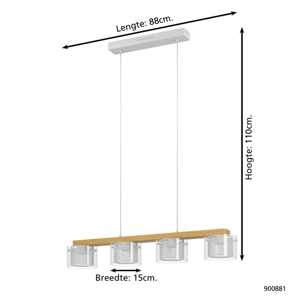 Lampe suspendue LED Zigbee Portico-Z Eglo 9008606274604