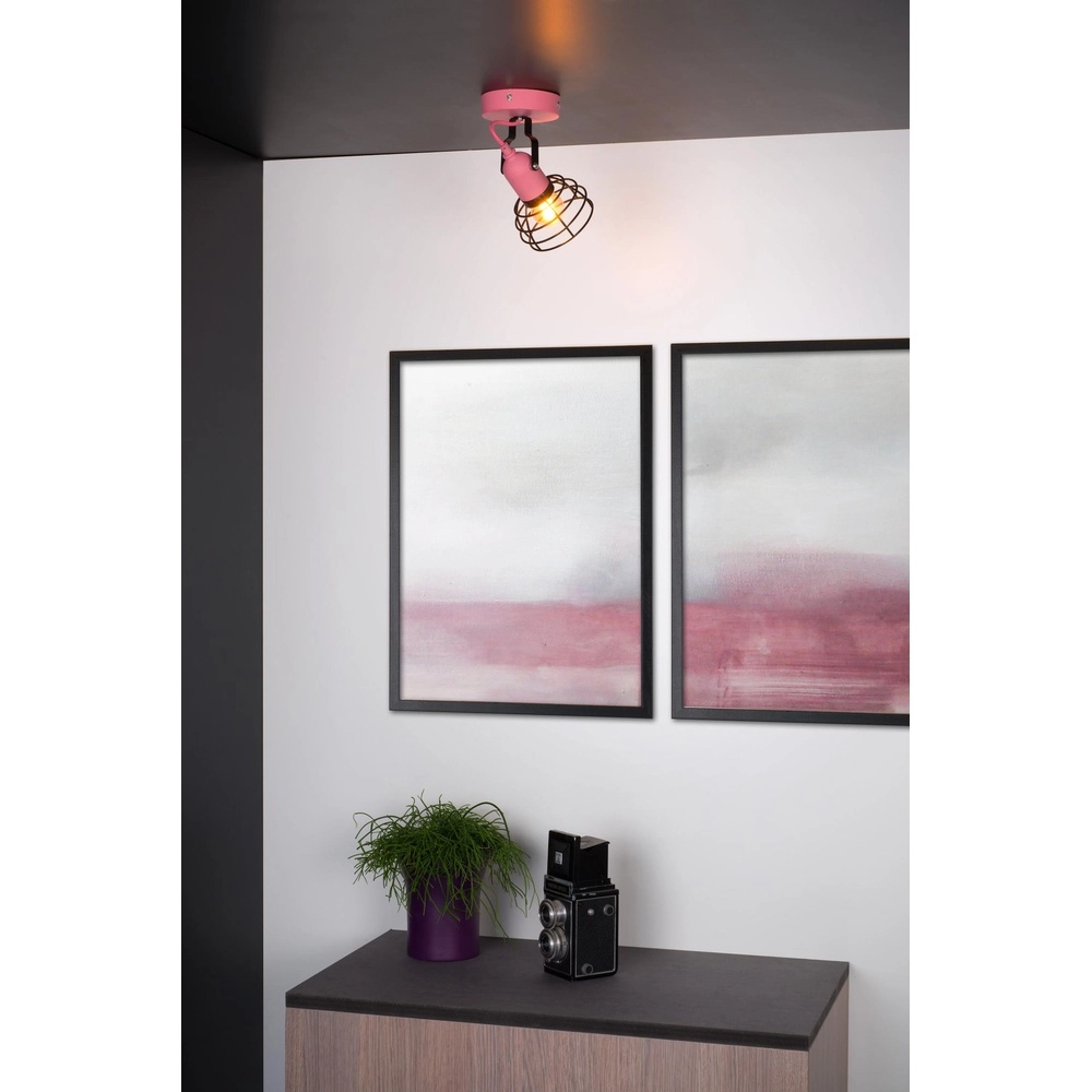 Lampe de plafond Pola rose Lucide 5411212083005