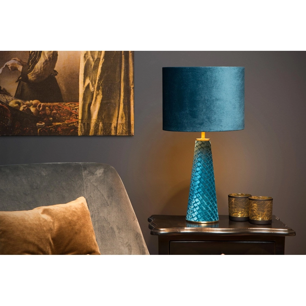Lampe de table Extravaganza Velvet bleu Lucide 5411212105301