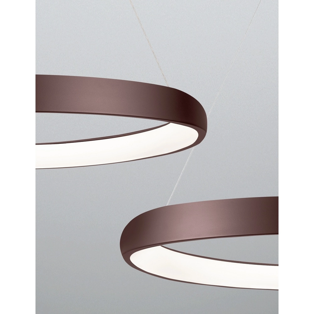 Suspension design Albi marron café Ø 81cm Lyora 5212017414892