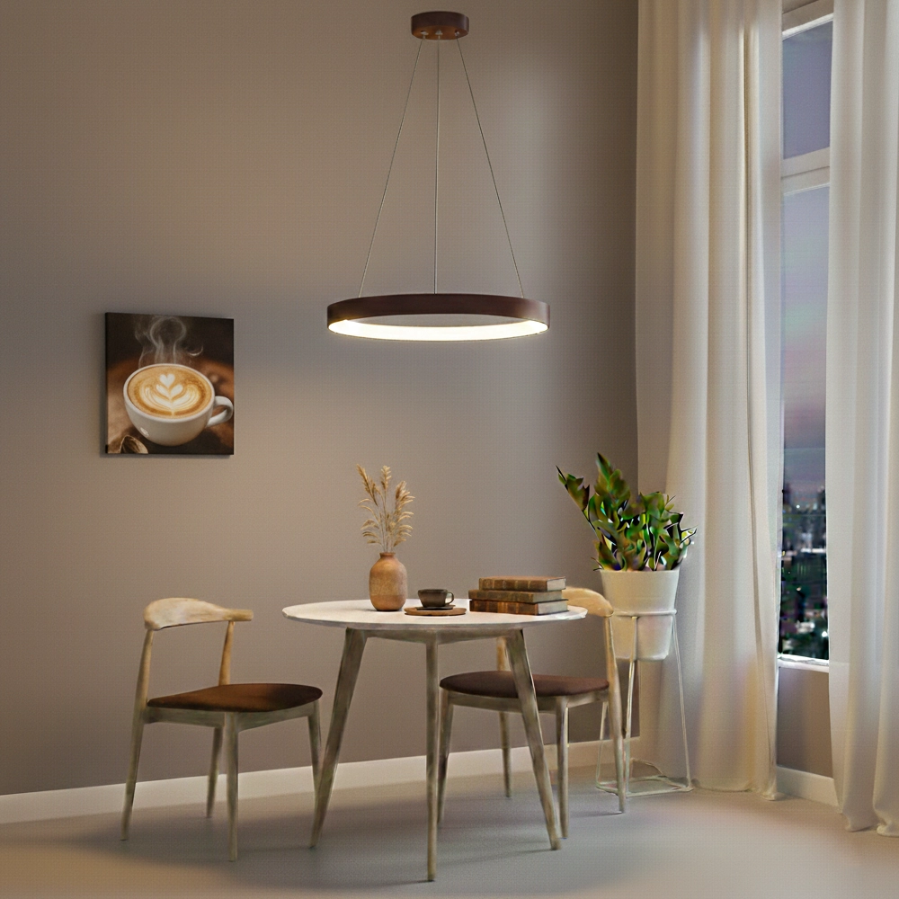 Suspension design Albi marron café Ø 61cm