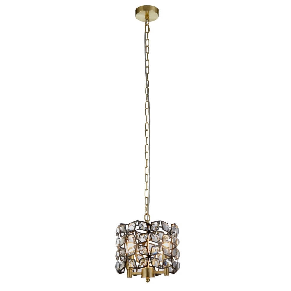 Lampe suspendue dorée Iris Ø 25 cm Lampe suspendue dorée Iris Ø 25 cm