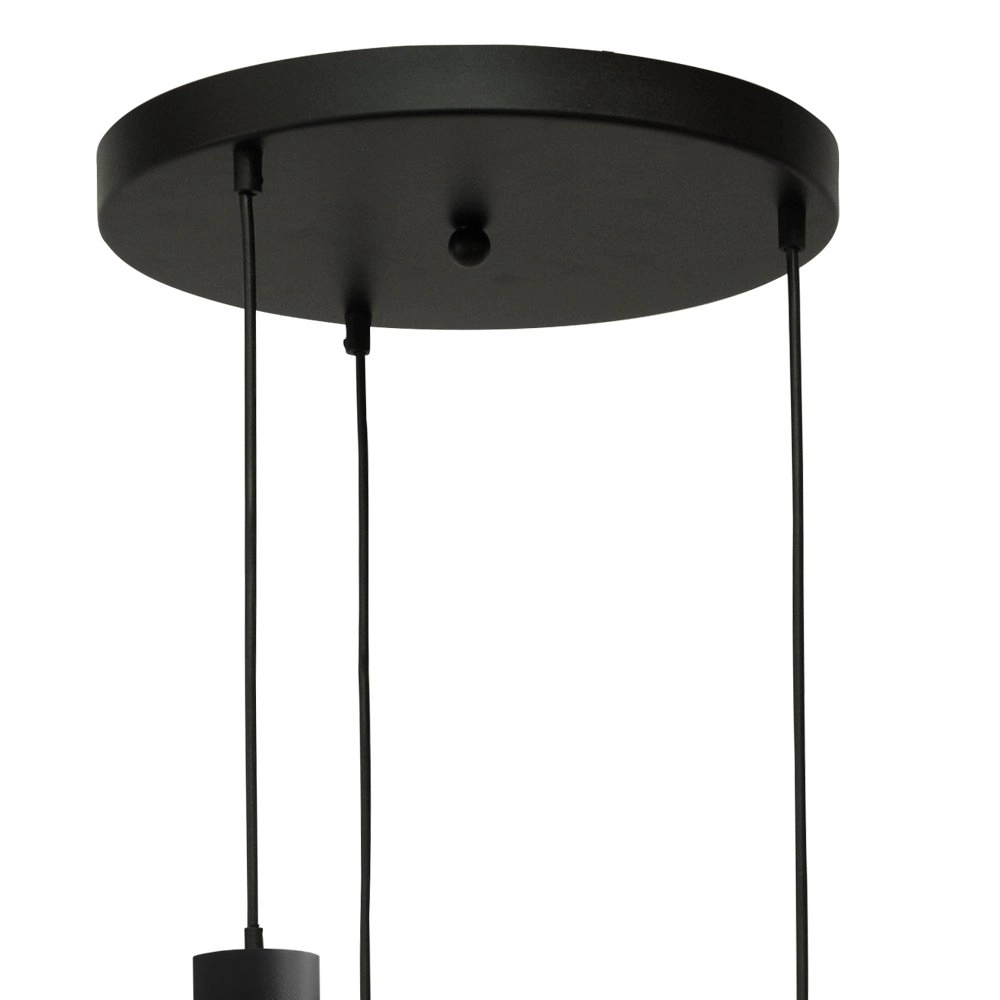 Lampe suspendue Bounty Verre fumé à 3 lumières Masterlight 8718121247830