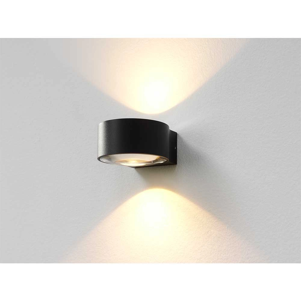 Spot mural anthracite Hudson 11 cm - noir