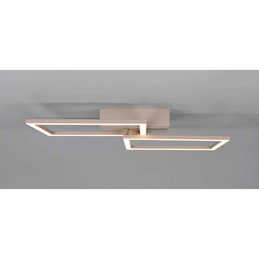 Lampe de plafond moderne Trail 60 cm brun sable Trio 4017807713572