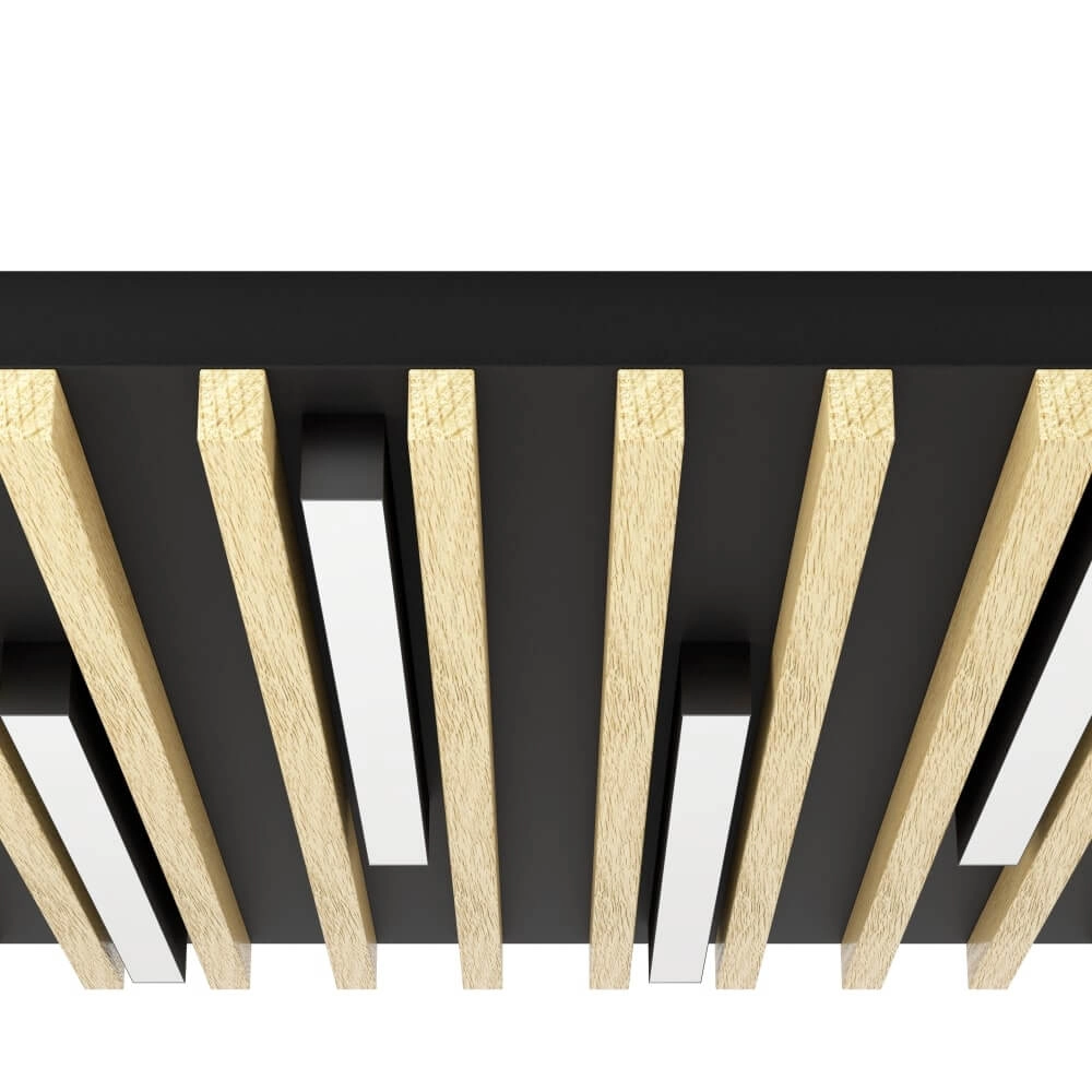 Plafonnier LED en bois Marreira 58 cm Stars of Light 9002759398989