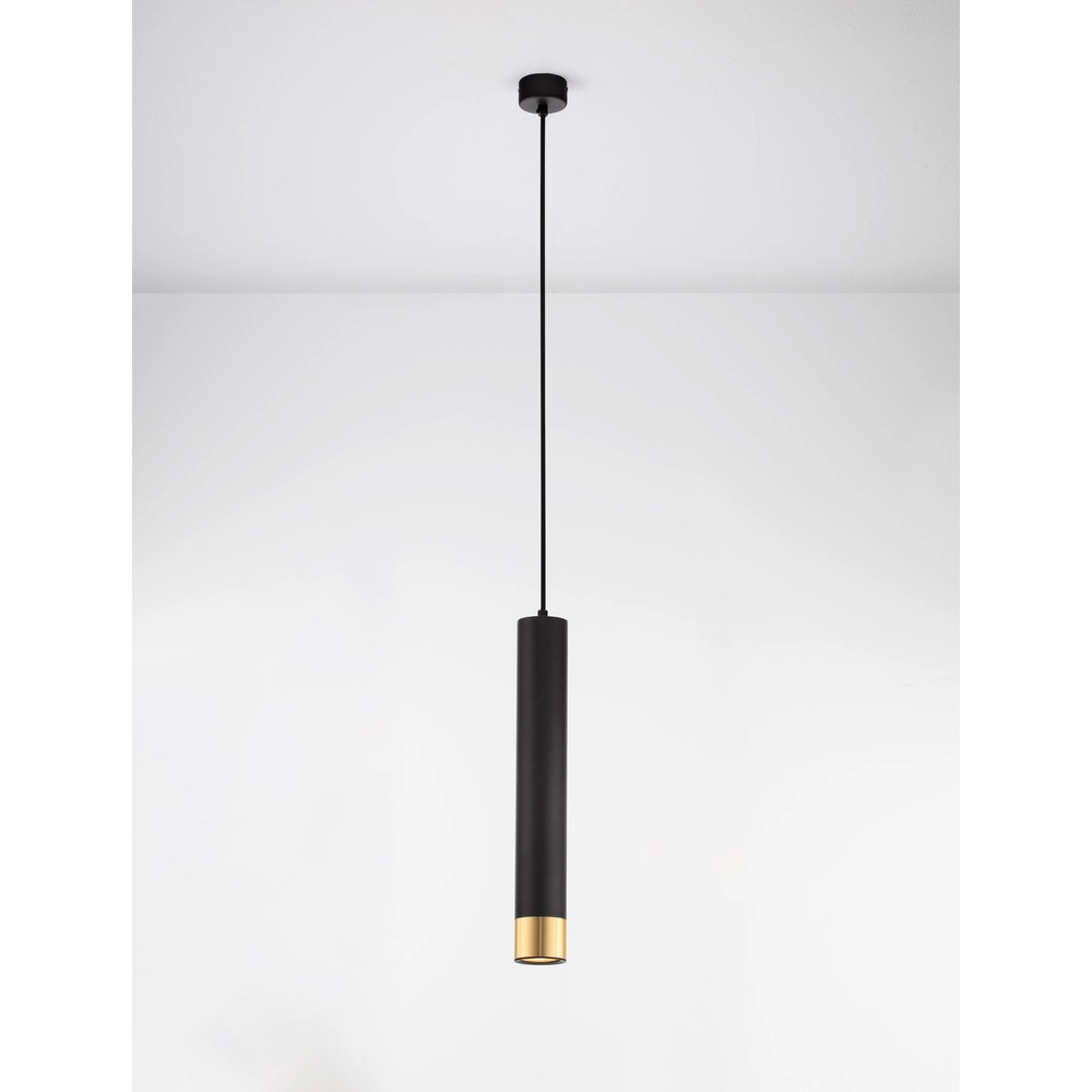Suspension design Picto 40cm noir avec or Lyora 5212017430380