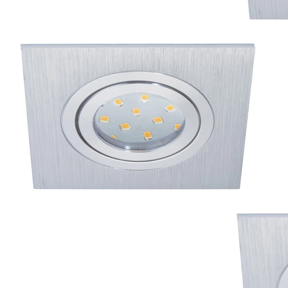 Projecteur intégré Areitio Square lot de 3 gris métallisé Eglo 9002759986377