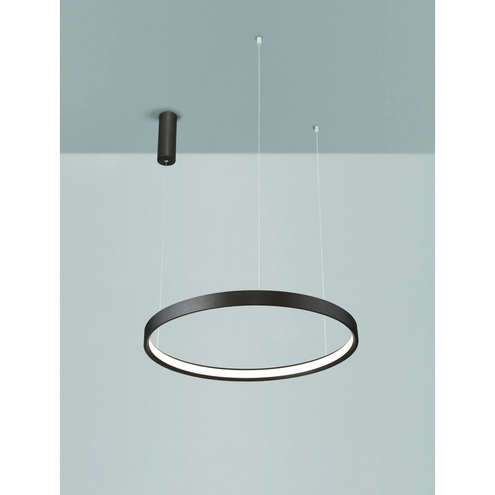 Suspension élégante Perrine Ø 60cm marron café