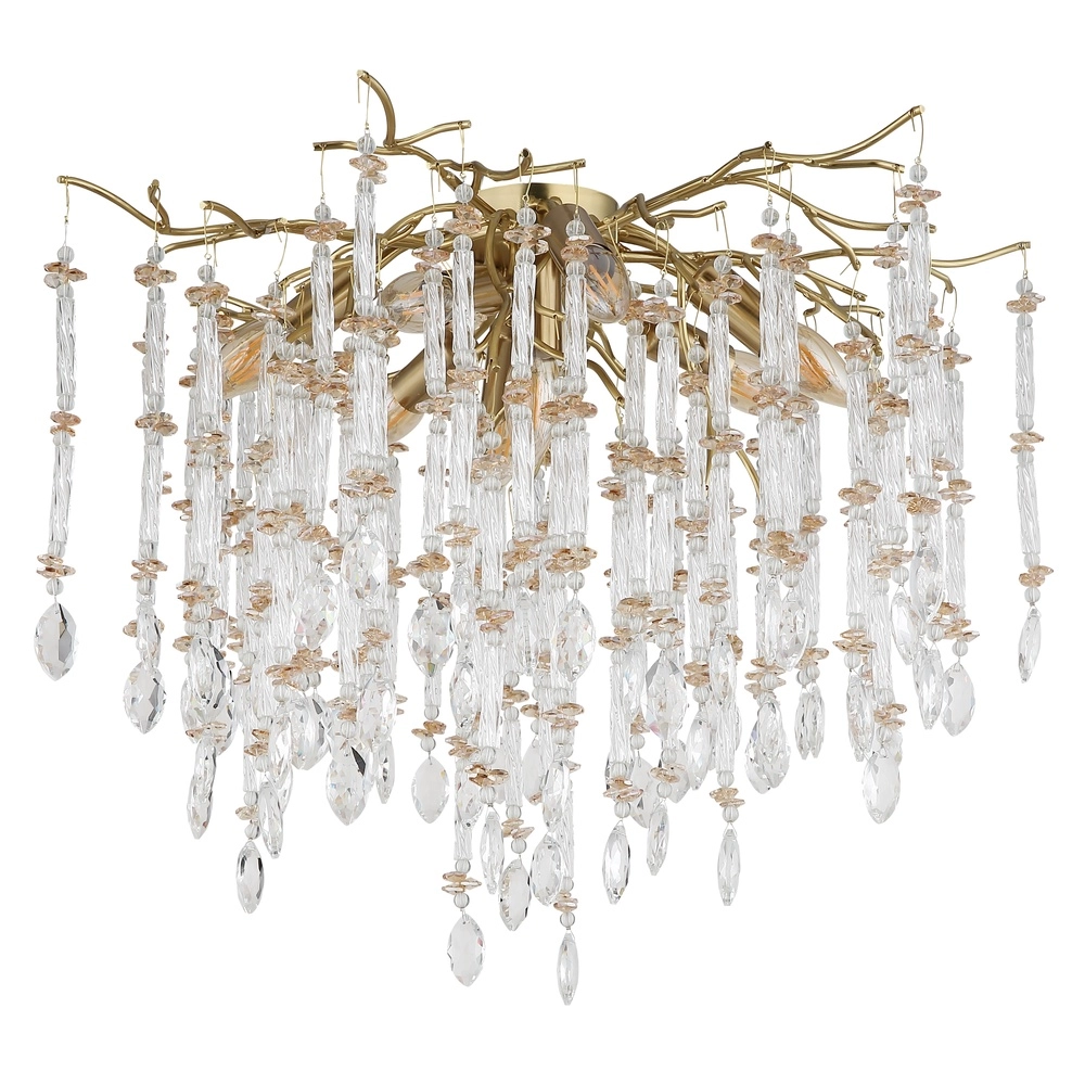 Lampe de plafond Gloria Ø 60 cm d’or Globo 9007371566983