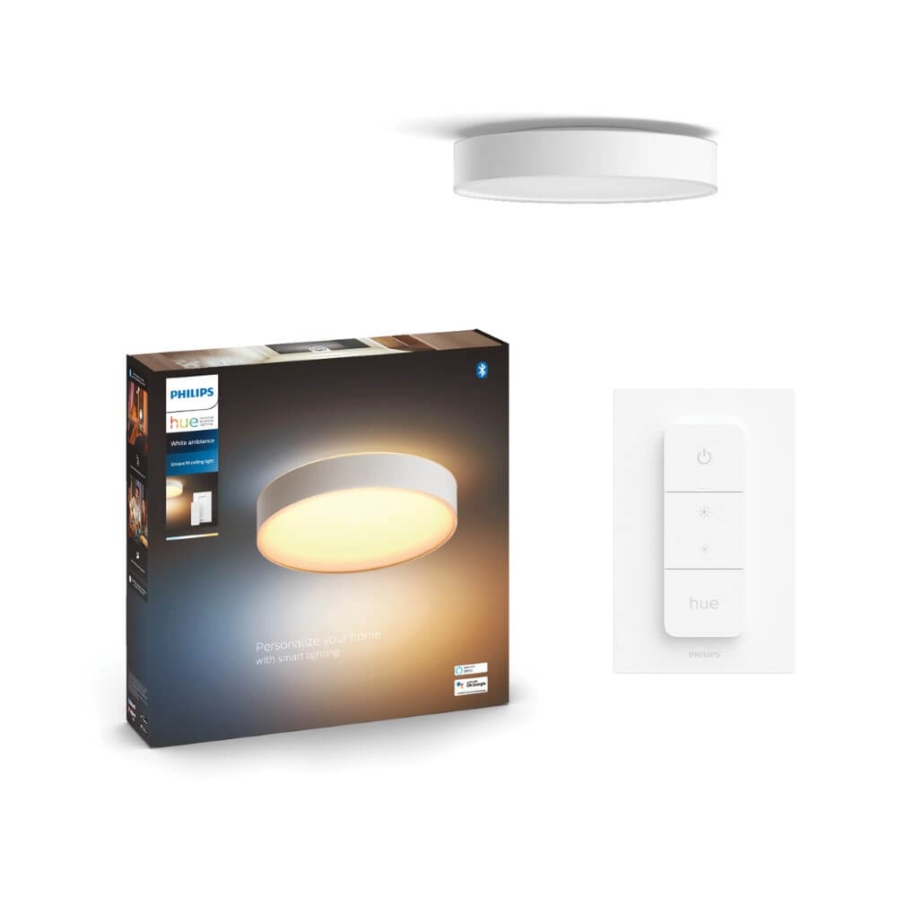 Plafonnier Hue Enrave XL - White Ambiance Ø 55,1 cm blanc Philips 8718696176474