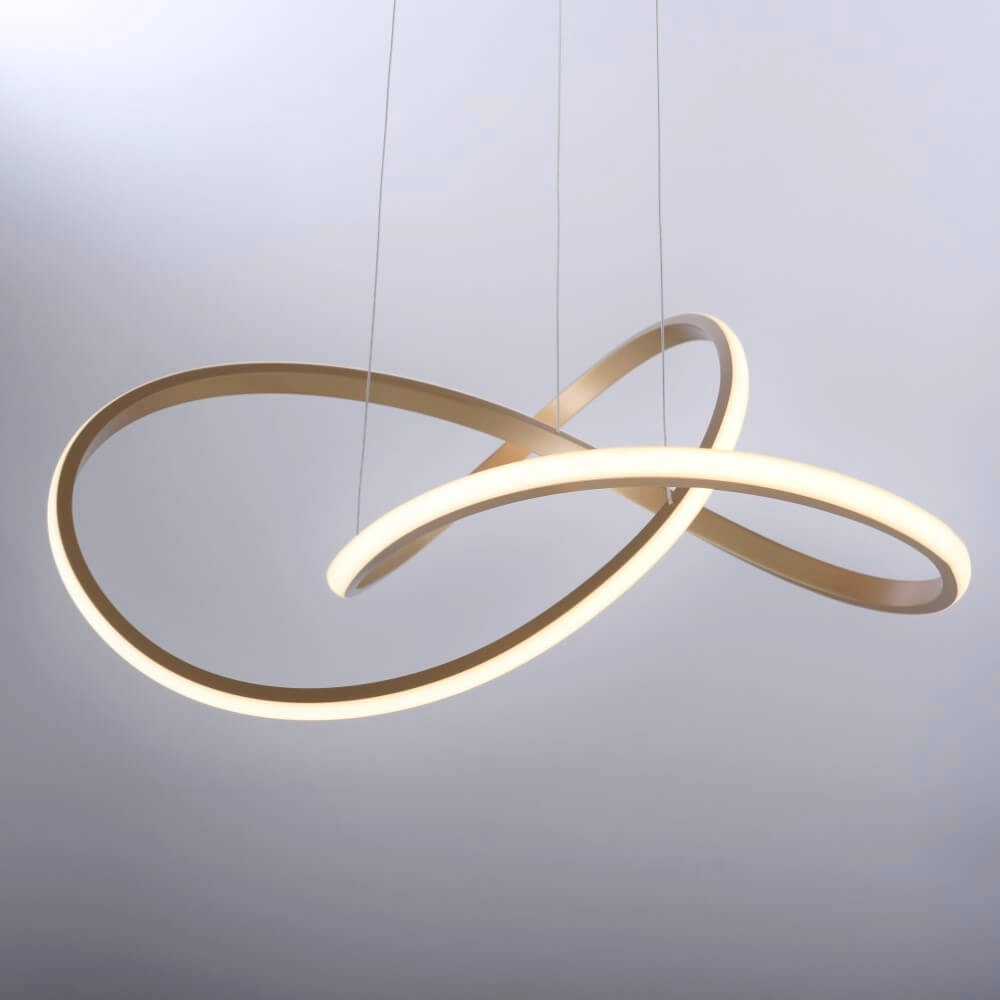 Lampe suspendue Maria laiton Just Light 4043689985578