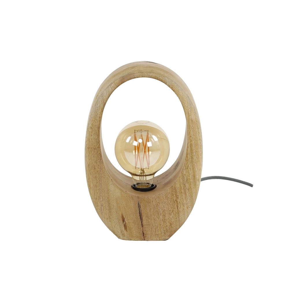Lampe de table en bois de manguier Arch 1x E27 - 30 cm Lyora 8716803511453