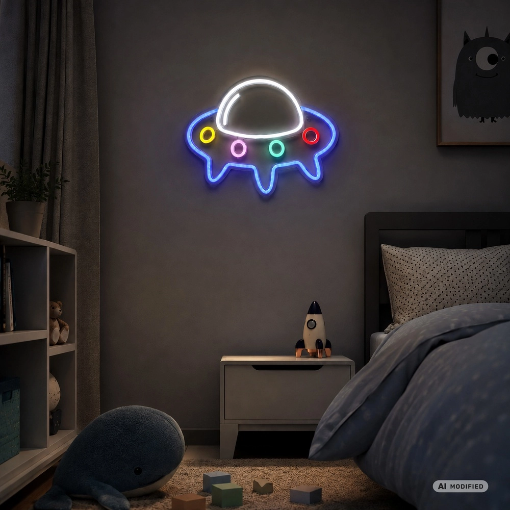 Lampe murale au néon Neon-Tales OVNI Brilliant 4004353477829