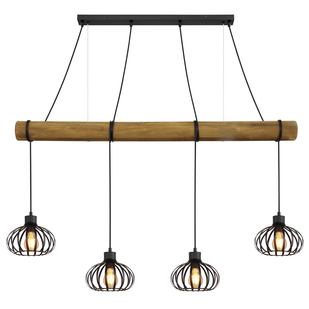 Lampe suspendue à 4 lumières Caldwell Table à manger Globo 9007371580590