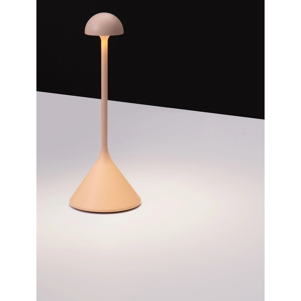 Lampe de table Dalt brun sable rechargeable par USB Lyora 5212017477064