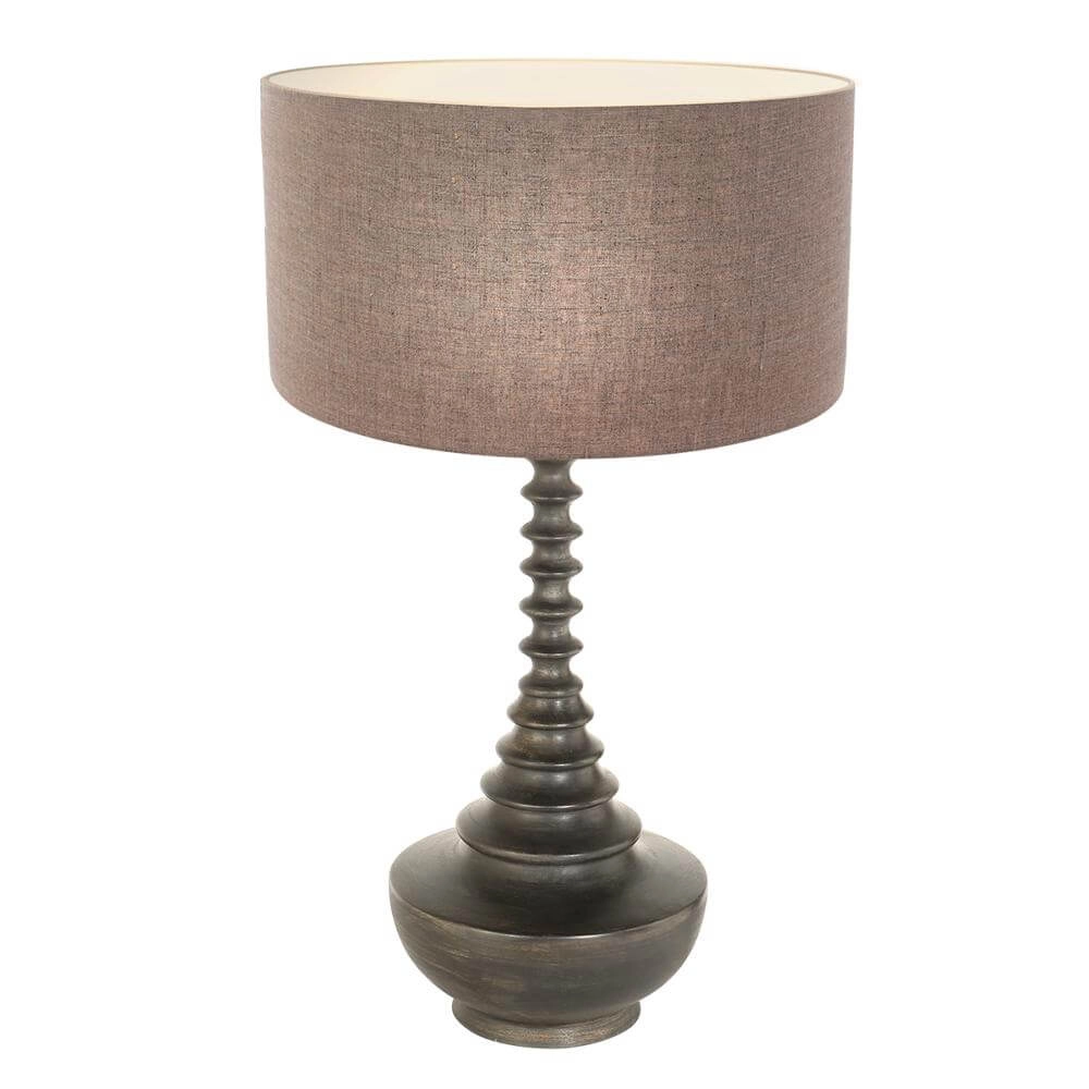 Lampe de table unique Bois avec capot gris Steinhauer 8712746172607
