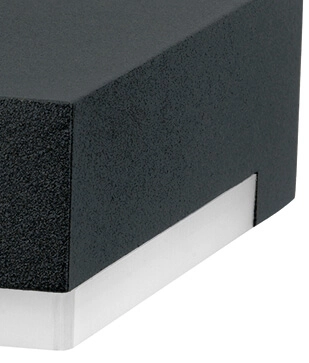 Applique LED Trion duvet 20cm noir Albert 4007235603330