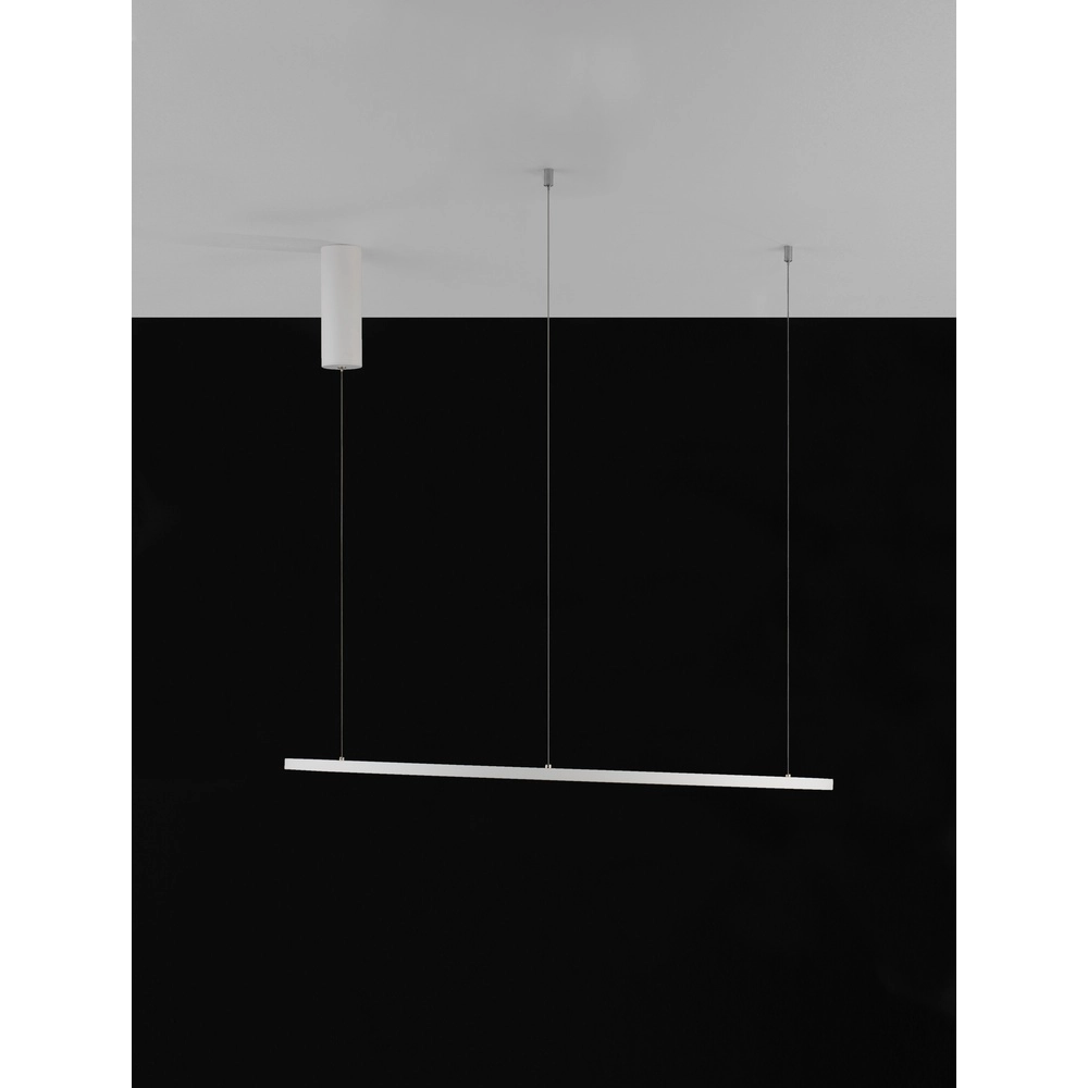 Suspension ronde Tarquin blanc Ø 80cm Lyora 5212017438294