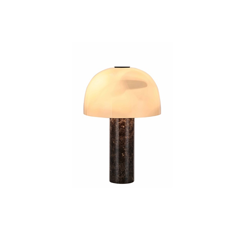 Lampe de table en marbre Barbara Ø 27,5cm - 2x E14