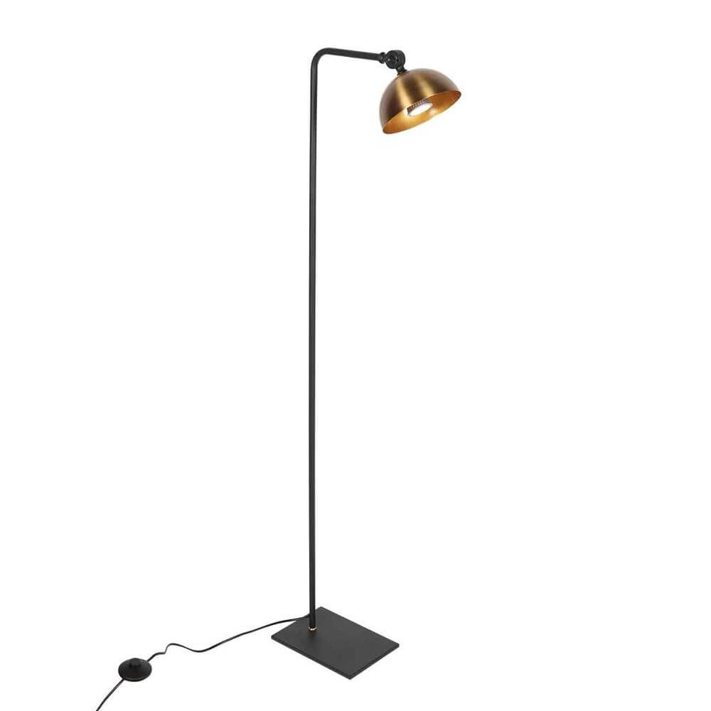 Lampadaire Pintino noir avec bronze Steinhauer 8712746176490