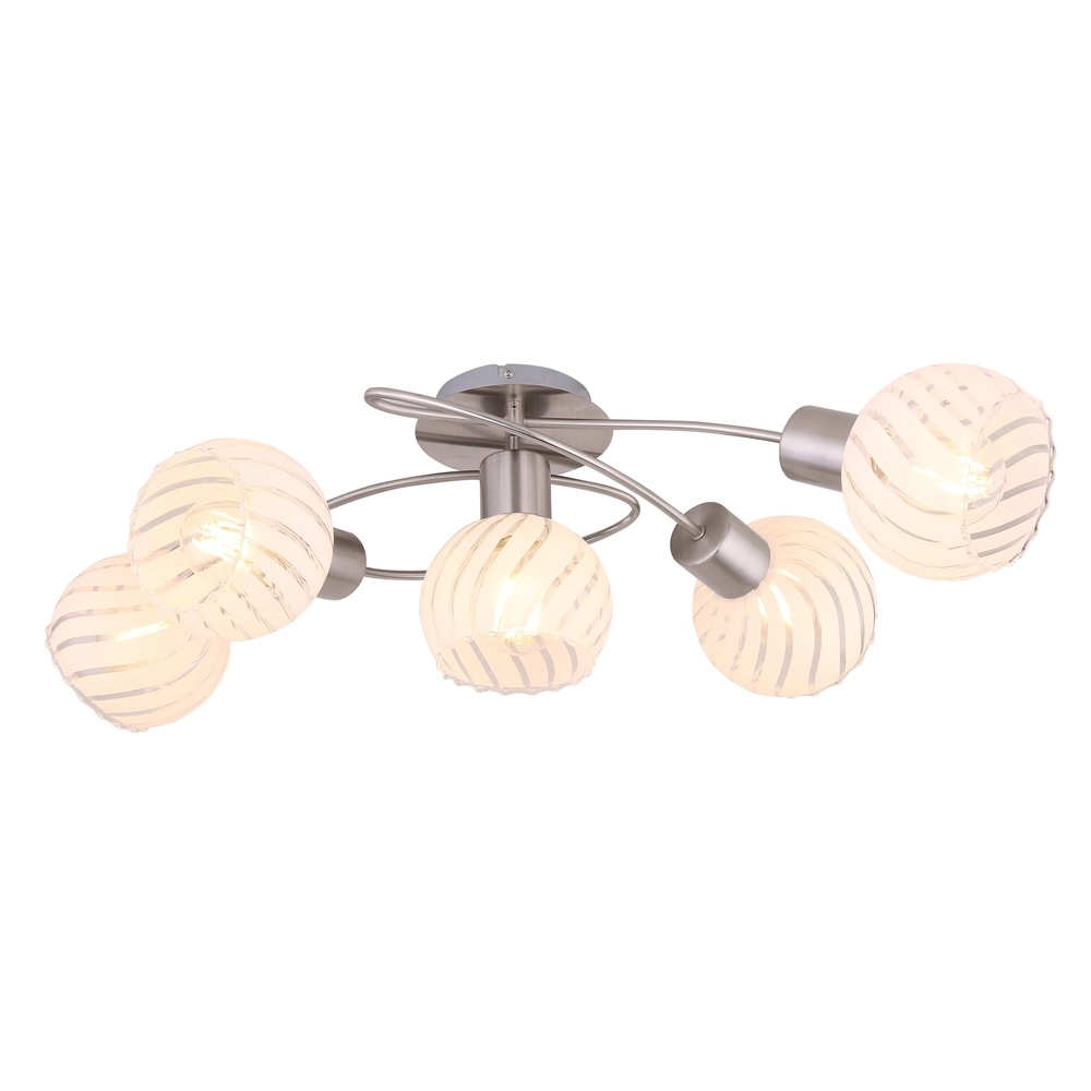 Lampe de plafond Willy Nickel 5 faux