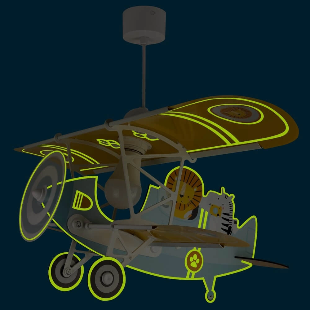 Lampe suspendue pour enfants Plane avec des lions Dalber 8420406546025