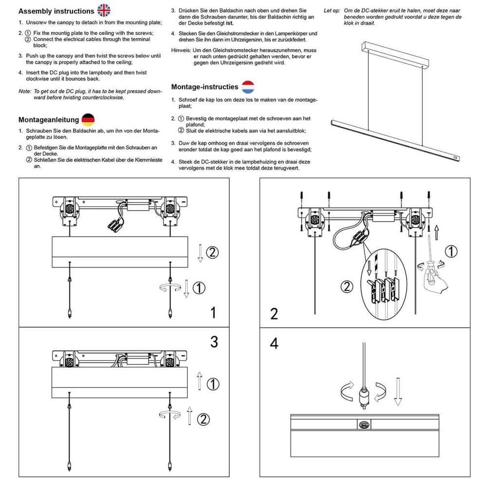 Suspension design Fluxy 160cm gris Steinhauer 8712746177848