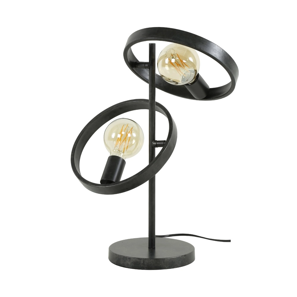 Lampe de table Rings Hover 53 cm de haut - charbon de bois Lyora 8716803513297